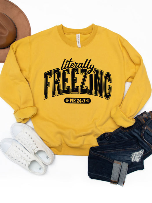 Literally Freezing Graphic Sweatshirt