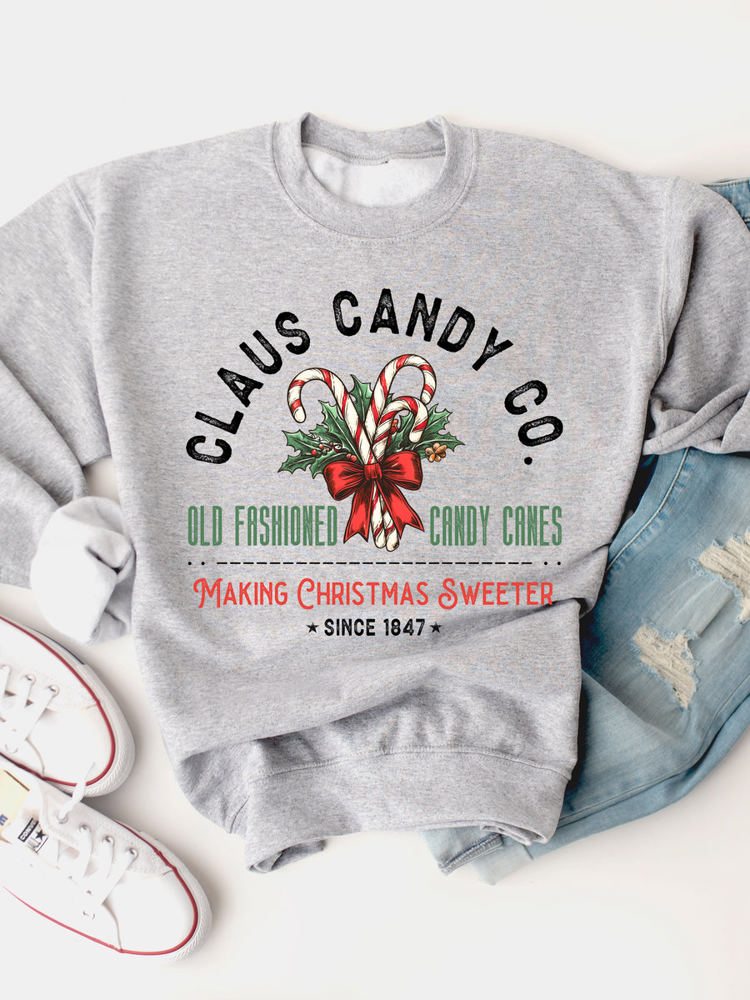 Claus Candy Co. Graphic Sweatshirt