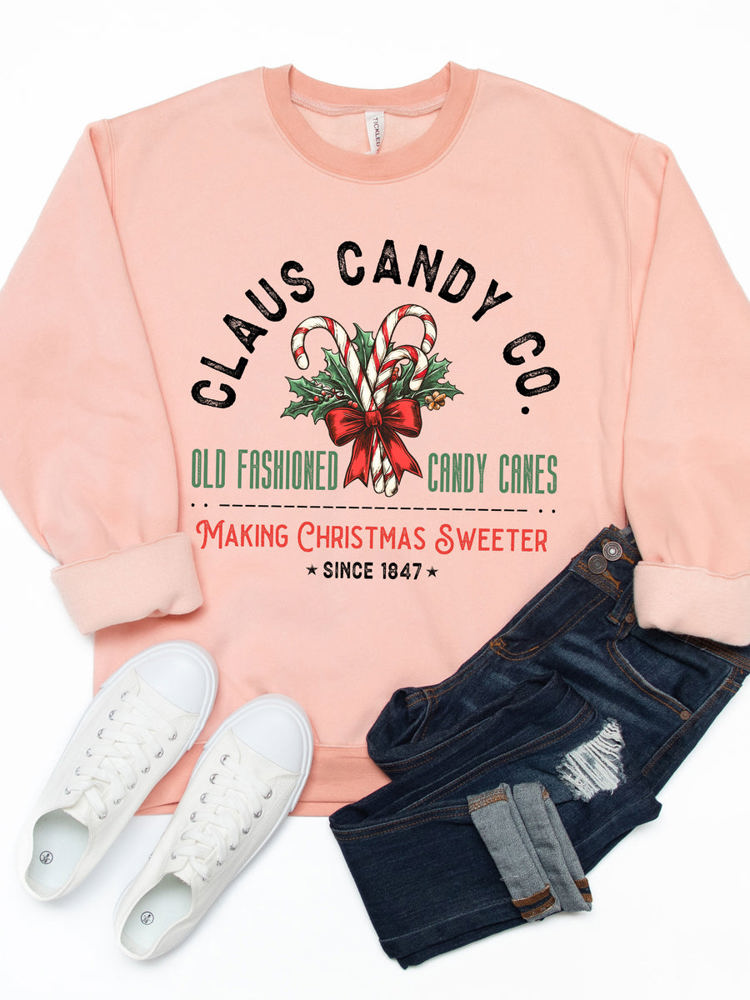 Claus Candy Co. Graphic Sweatshirt