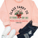 Large Peach Claus Candy Co. Graphic Sweatshirt