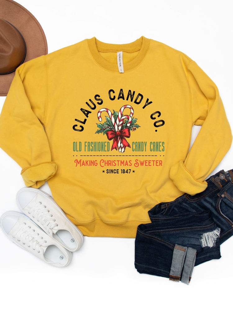 Claus Candy Co. Graphic Sweatshirt