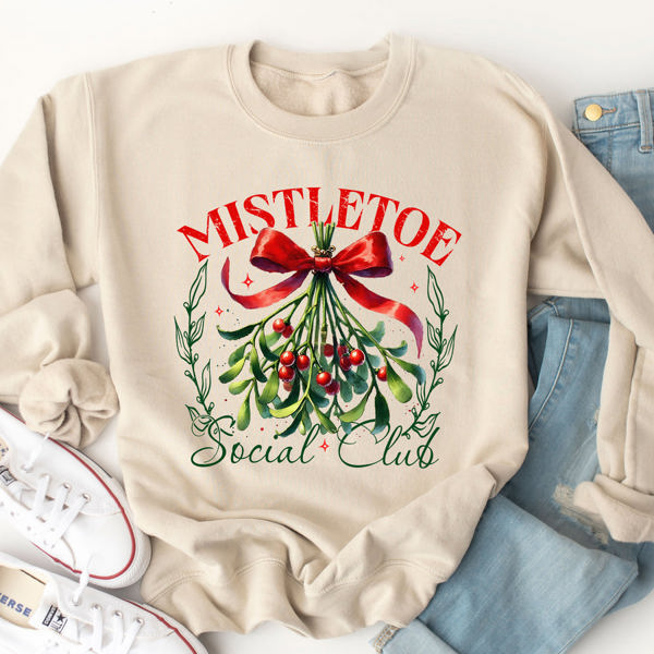 Mistletoe Social Club Coquette Graphic Sweatshirt