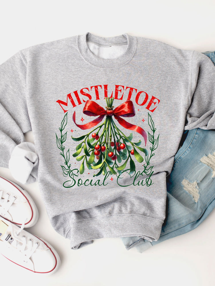 Mistletoe Social Club Coquette Graphic Sweatshirt