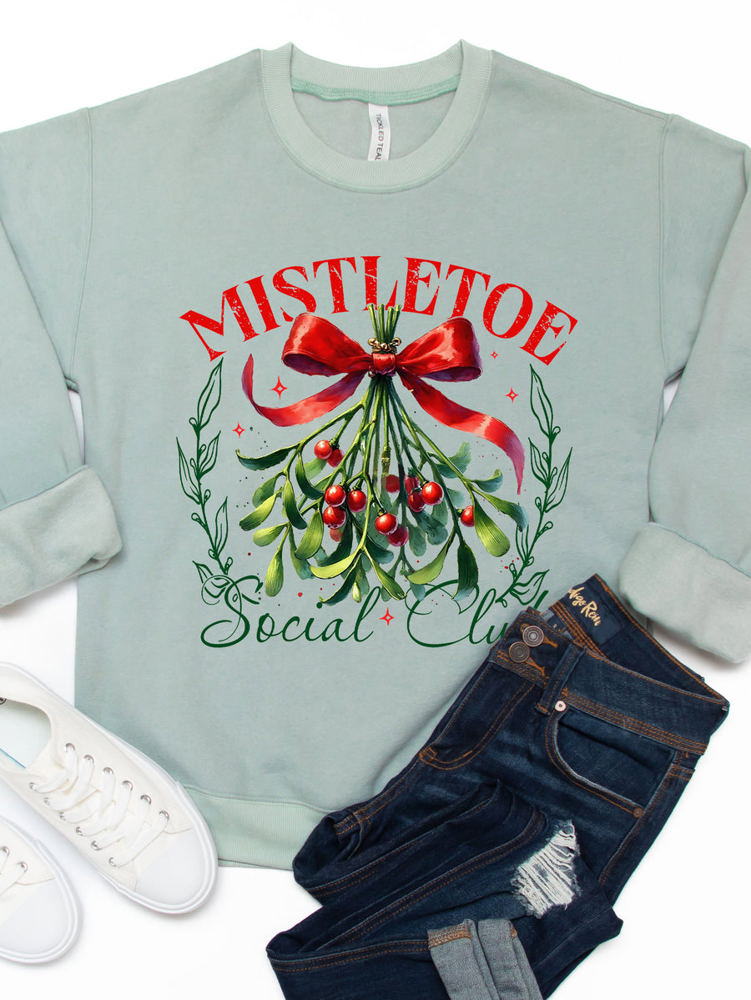 Mistletoe Social Club Coquette Graphic Sweatshirt