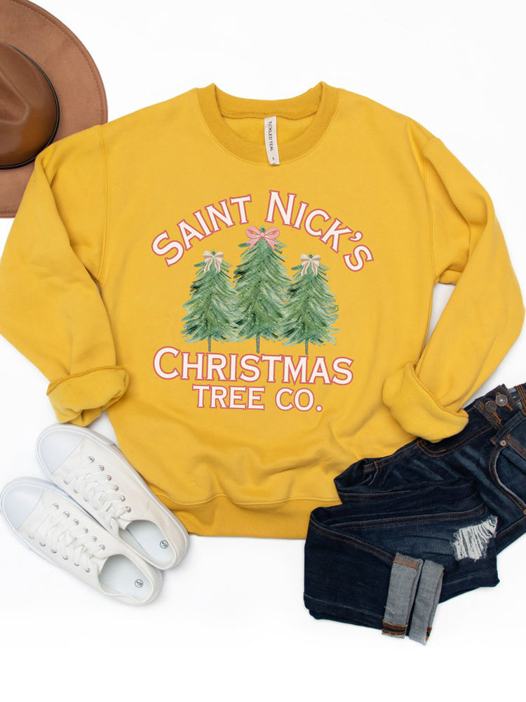 Saint Nicks Christmas Tree Co. Graphic Sweatshirt