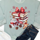  Christmas Books Graphic Sweatshirt