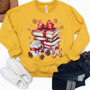  Christmas Books Graphic Sweatshirt