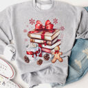  Christmas Books Graphic Sweatshirt