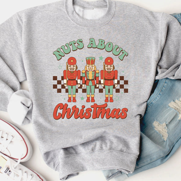 Nuts About Christmas Graphic Sweatshirt