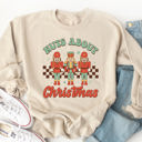 XL Tan Nuts About Christmas Graphic Sweatshirt