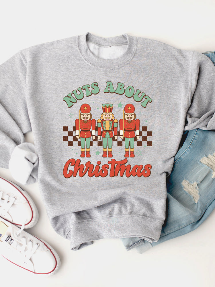 Nuts About Christmas Graphic Sweatshirt