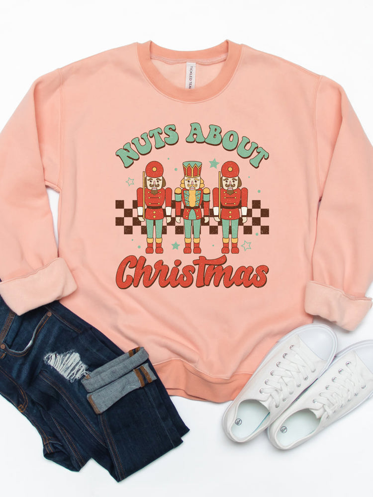 Nuts About Christmas Graphic Sweatshirt