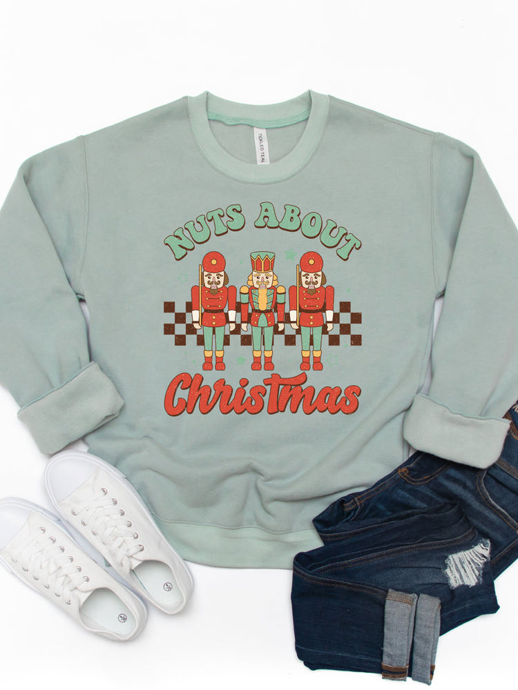 Nuts About Christmas Graphic Sweatshirt