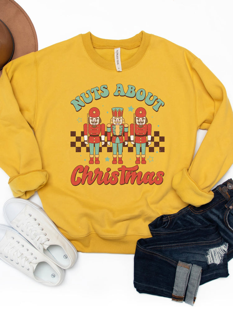 Nuts About Christmas Graphic Sweatshirt