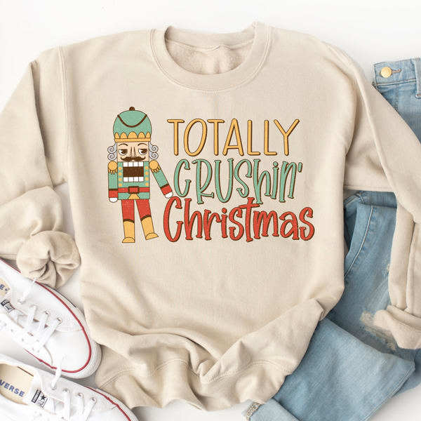 Totally Crushing Christmas Graphic Sweatshirt