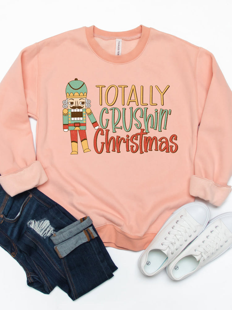 Totally Crushing Christmas Graphic Sweatshirt