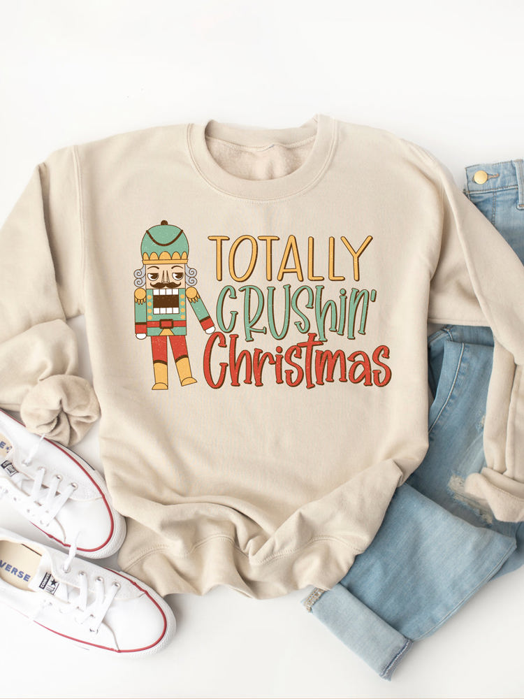 Totally Crushing Christmas Graphic Sweatshirt