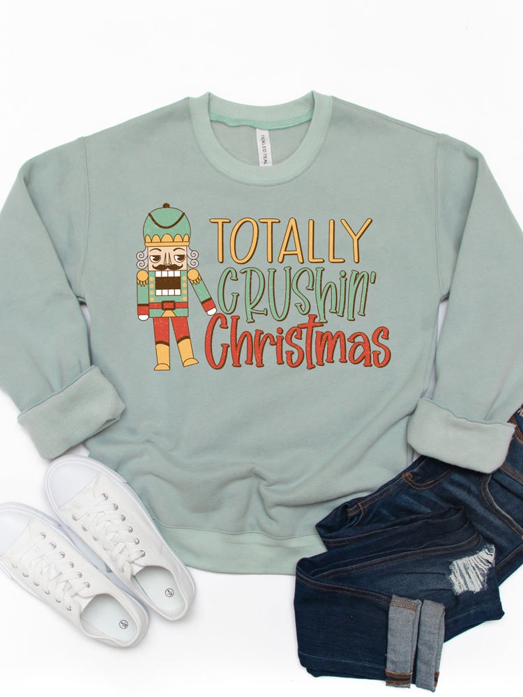 Totally Crushing Christmas Graphic Sweatshirt