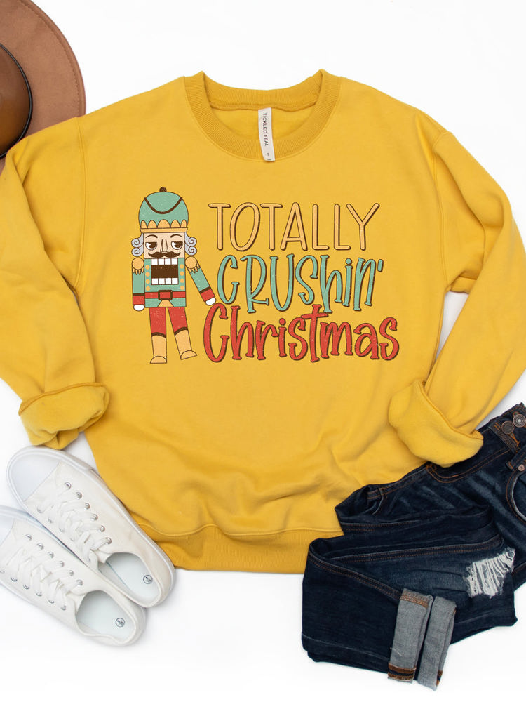 Totally Crushing Christmas Graphic Sweatshirt