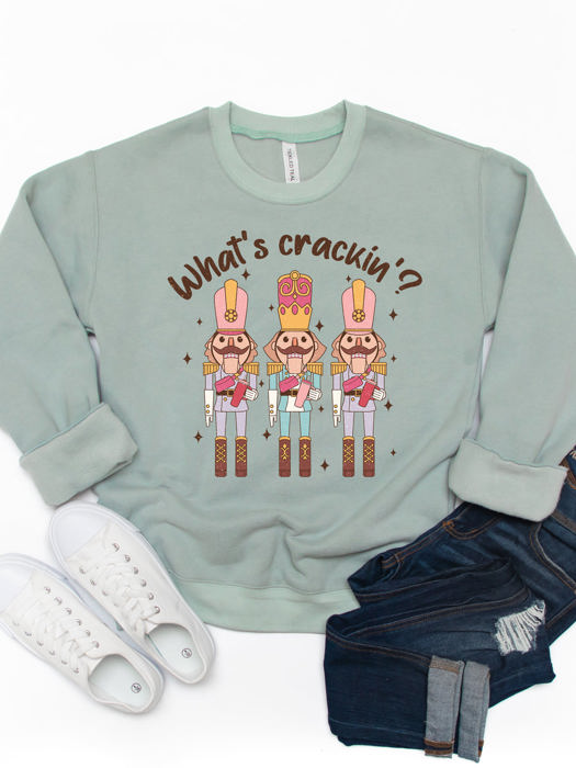 What’s Crackin, 3 Stanley Nutcrackers Graphic Sweatshirt