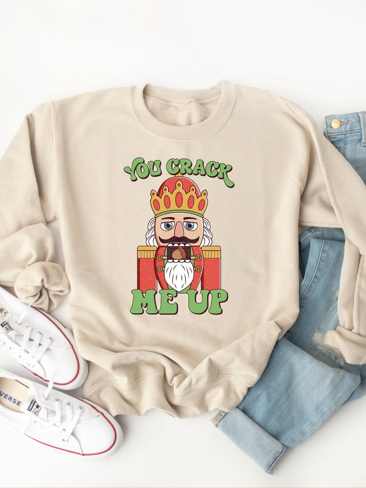 You Crack Me Up Graphic Sweatshirt