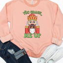 Large Peach You Crack Me Up Graphic Sweatshirt