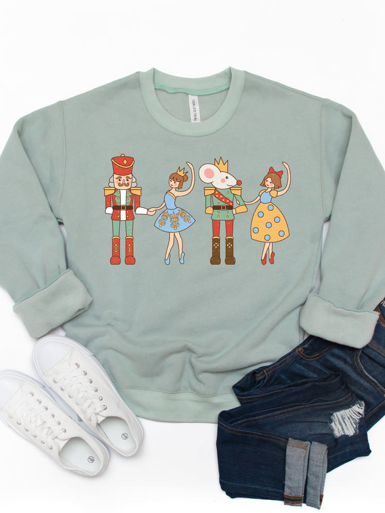 Nutcracker Characters Graphic Sweatshirt