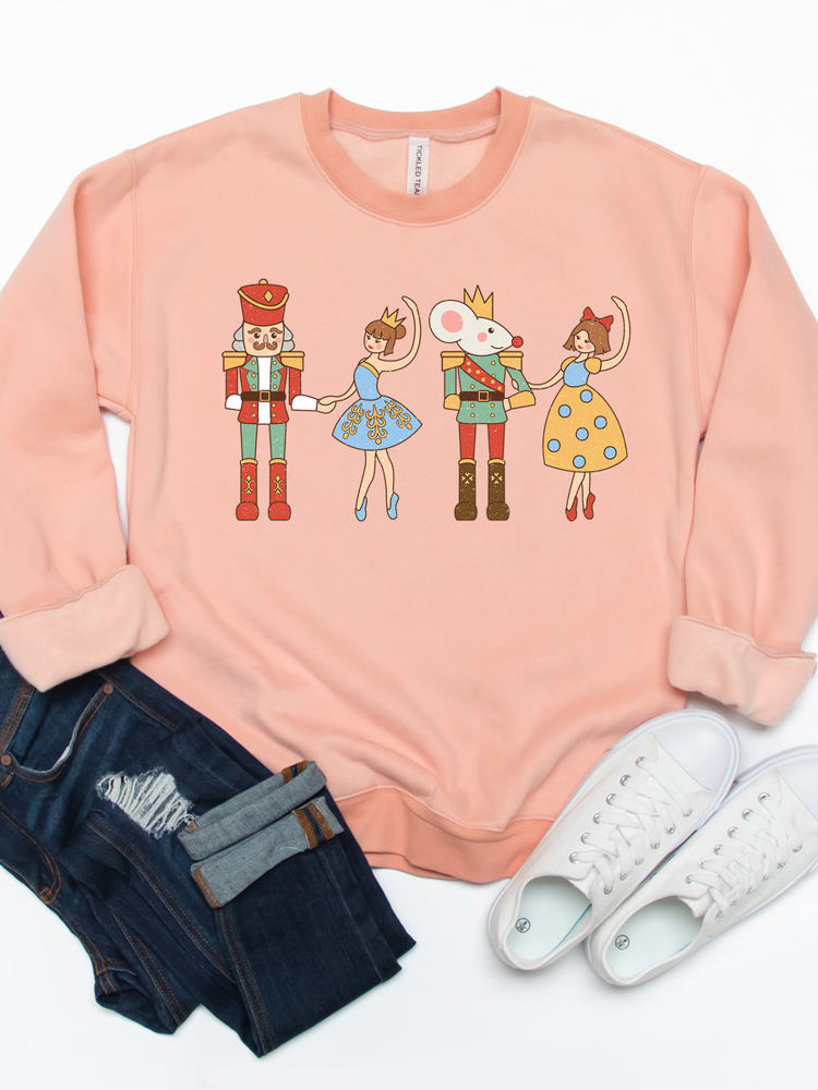 Nutcracker Characters Graphic Sweatshirt