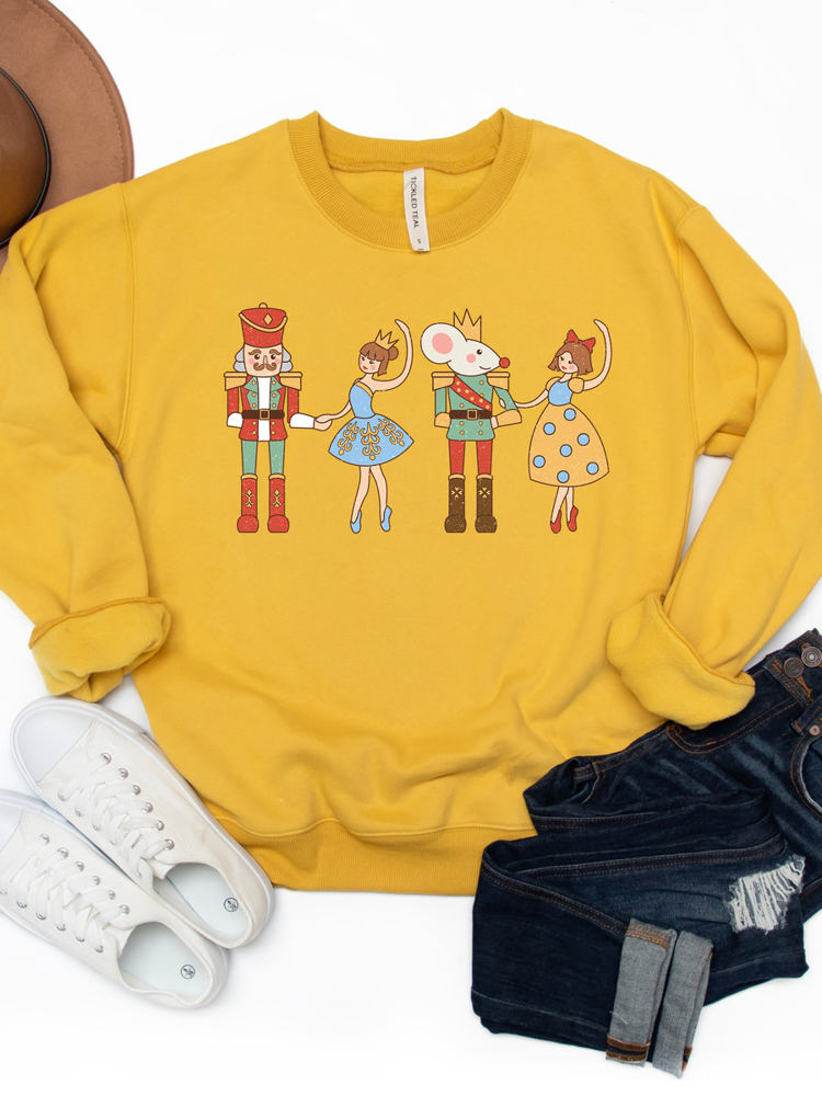 Nutcracker Characters Graphic Sweatshirt