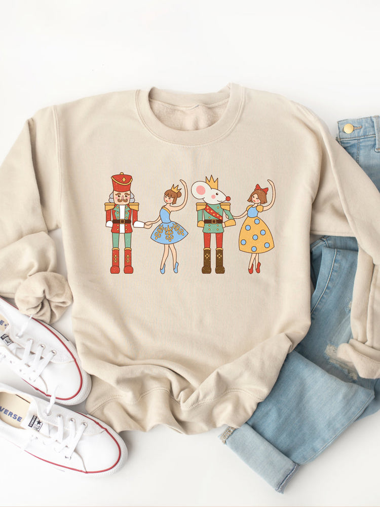 Nutcracker Characters Graphic Sweatshirt