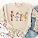 Medium Tan Nutcracker Characters Graphic Sweatshirt