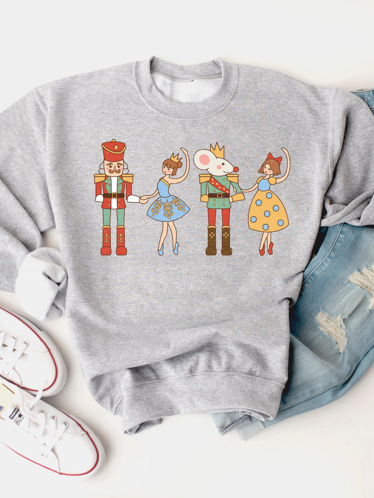 Nutcracker Characters Graphic Sweatshirt