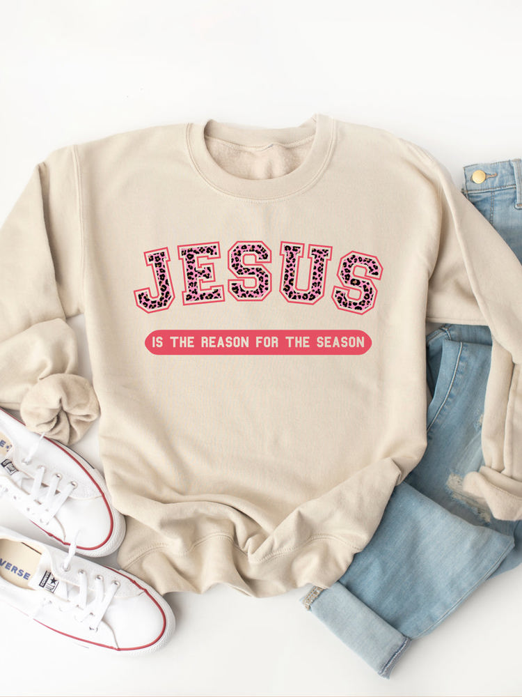 Jesus Is The Reason For The Season Graphic Sweatshirt