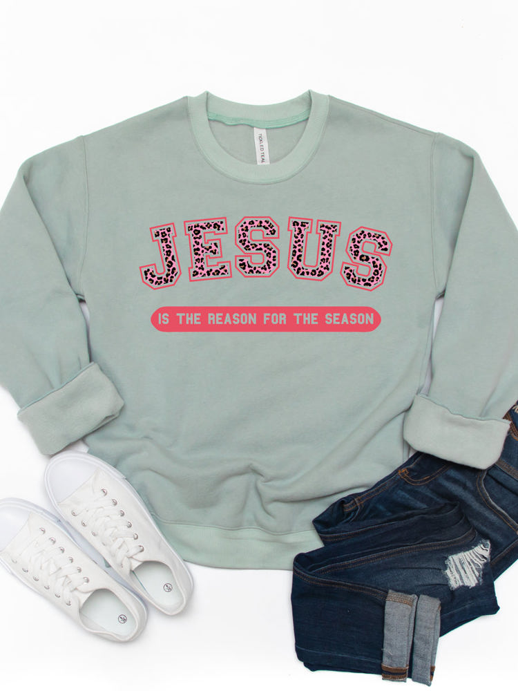 Jesus Is The Reason For The Season Graphic Sweatshirt