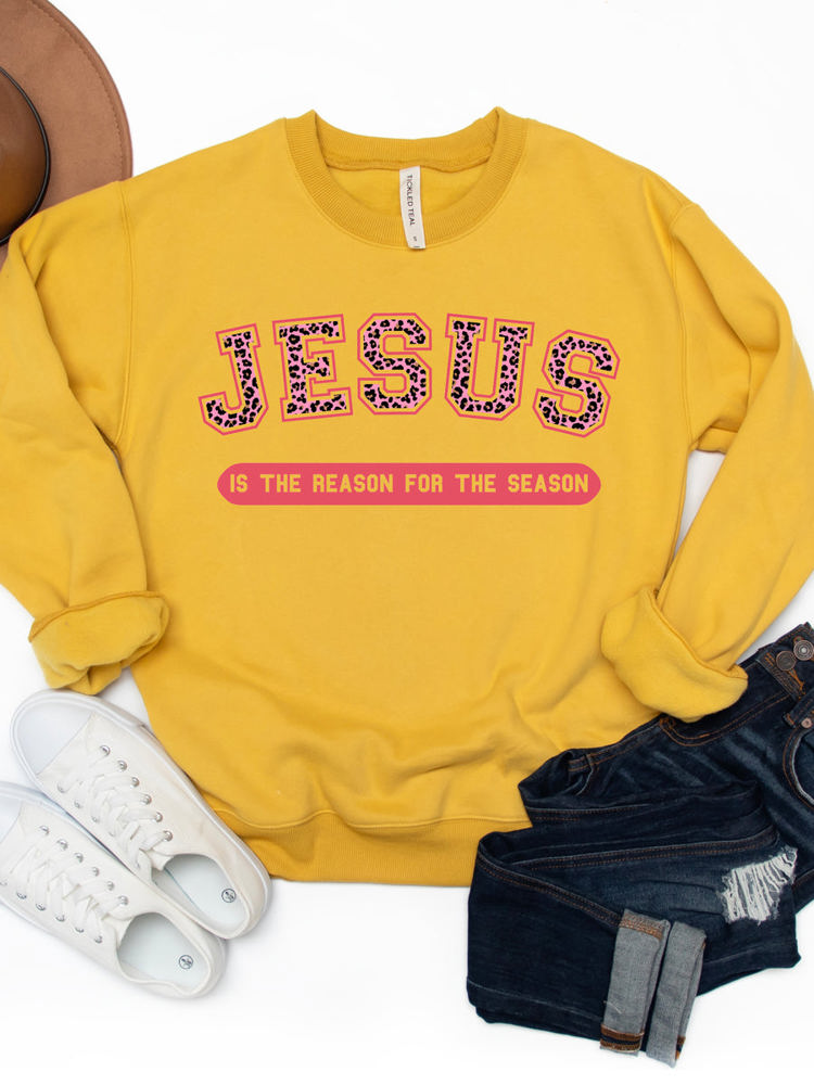 Jesus Is The Reason For The Season Graphic Sweatshirt