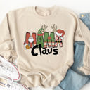 Large Tan Mama Claus Graphic Sweatshirt