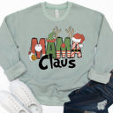 Large Sage Mama Claus Graphic Sweatshirt