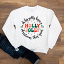  Oh By Golly Have A Holly Jolly Christmas Graphic Sweatshirt