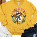  Stay Merry & Bright Snowman Graphic Sweatshirt