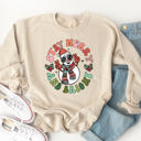  Stay Merry & Bright Snowman Graphic Sweatshirt