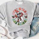  Stay Merry & Bright Snowman Graphic Sweatshirt