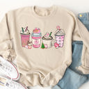  Christmas Coffee Graphic Sweatshirt