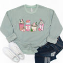  Christmas Coffee Graphic Sweatshirt