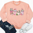  Christmas Coffee Graphic Sweatshirt