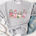  Christmas Coffee Graphic Sweatshirt