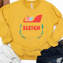  Sleigh All Day Christmas Graphic Sweatshirt