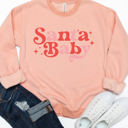 XL Peach Santa Baby Graphic Sweatshirt