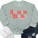 XL Sage Santa Baby Graphic Sweatshirt