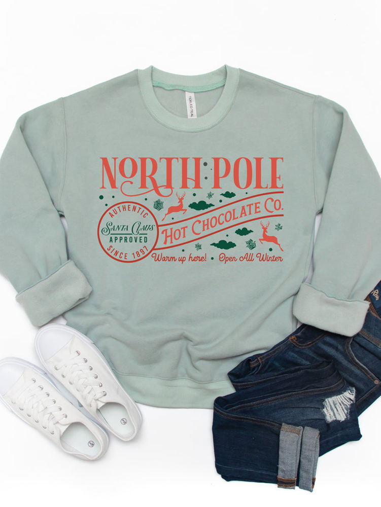 North Pole Hot Chocolate Co. Graphic Sweatshirt