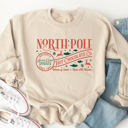 Medium Tan North Pole Hot Chocolate Co. Graphic Sweatshirt